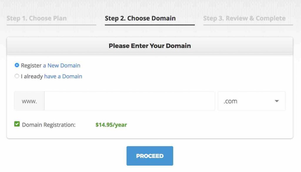 Choose Domain