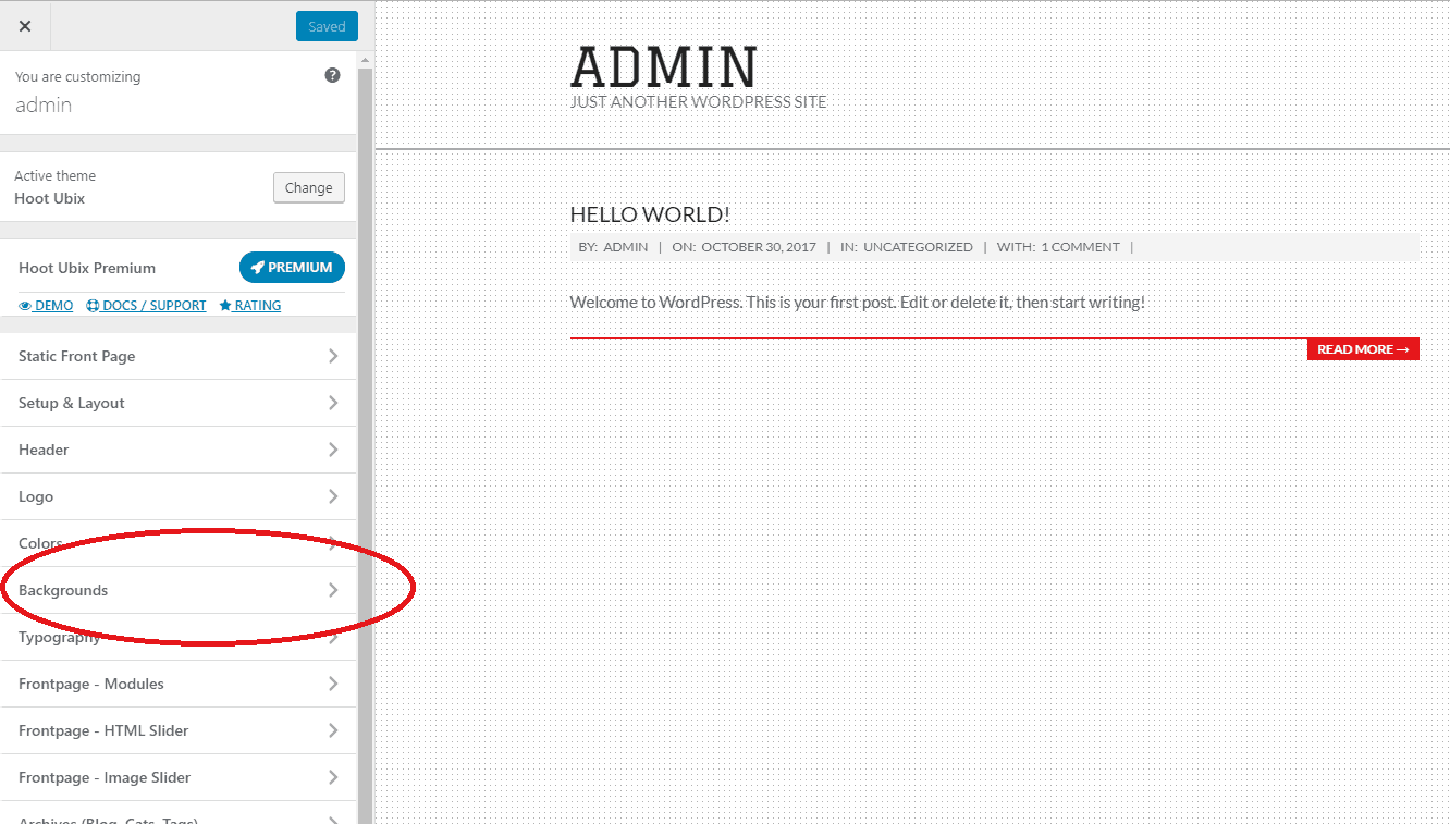 how to add a background image in wordpress