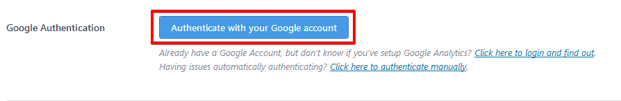 Authenticate with your Google 