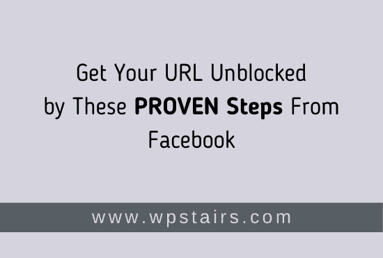 Unblock URL from Facebook